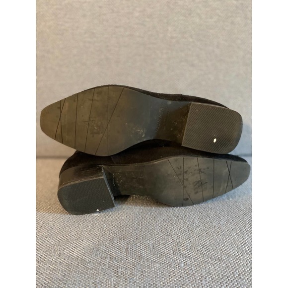 Aquatalia woman’s suede leather ankle boot size 6 black suede zip side sm heal - Picture 11 of 16